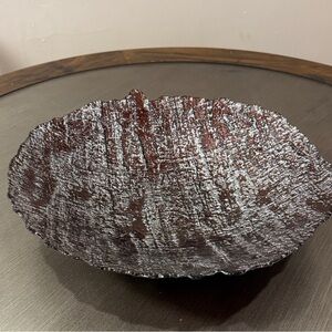 Textured Brown Decorative Bowl